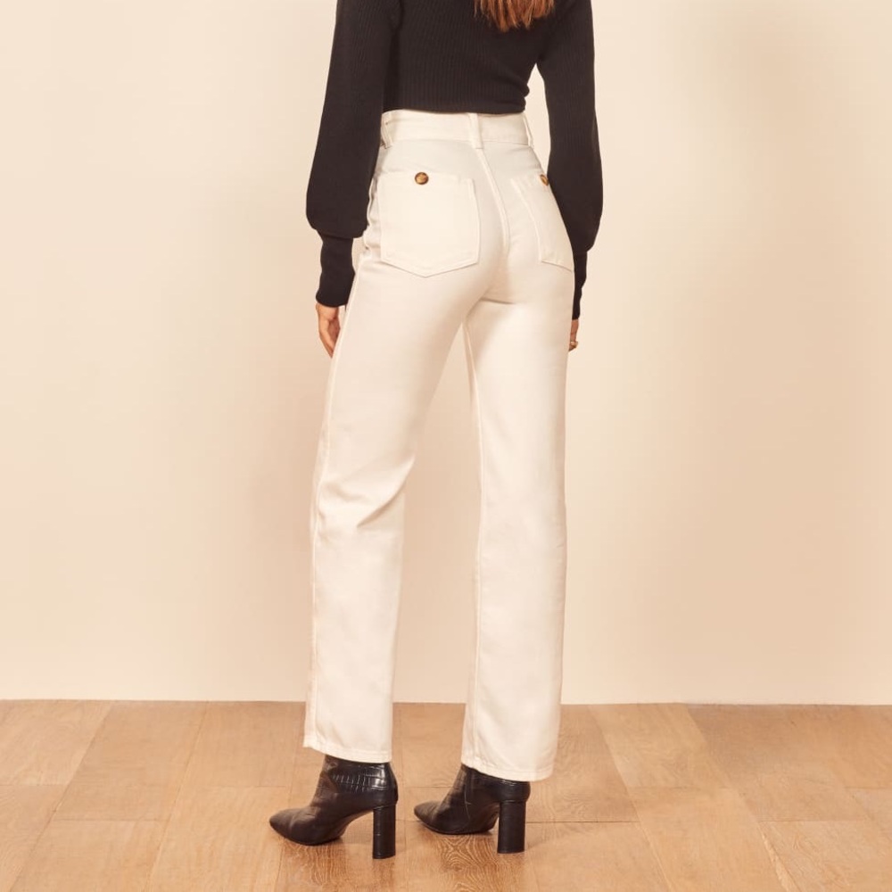 Brand New Reformation White High Rise Jeans!